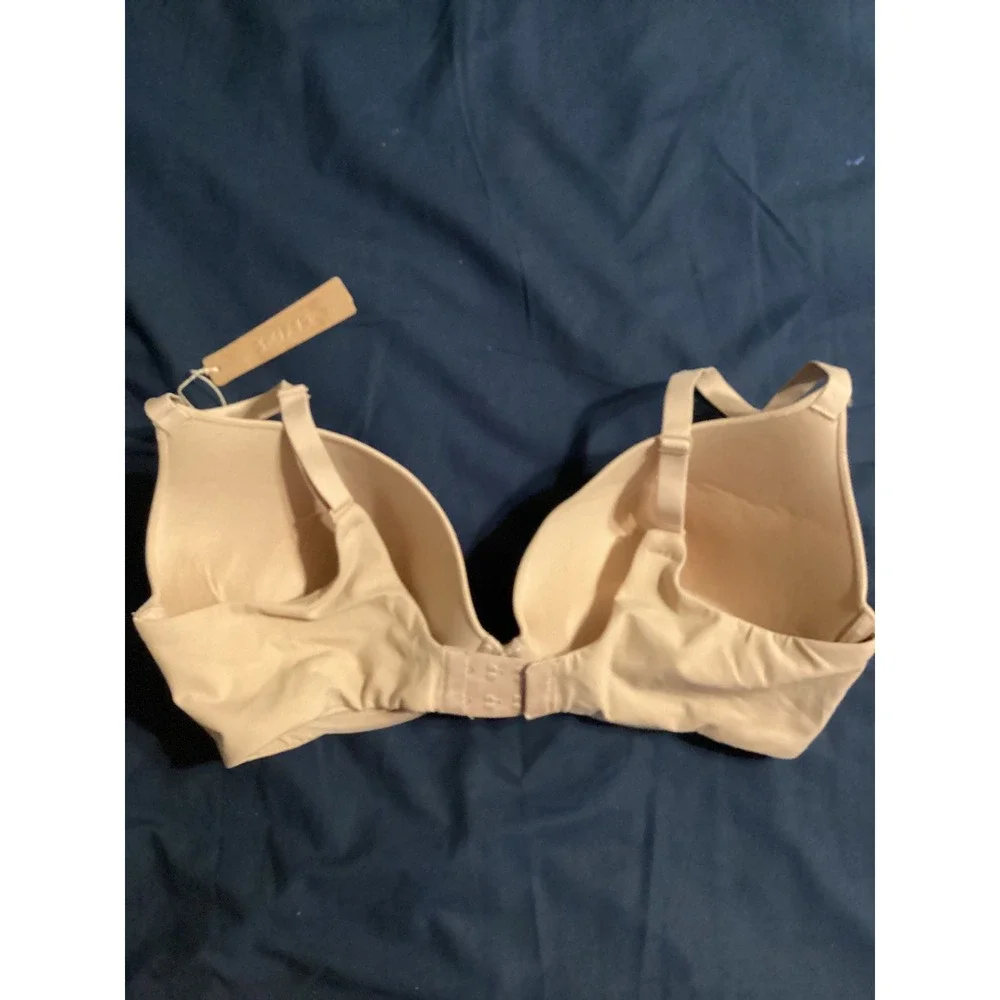 SKIMS Fits Everybody Push Up Demi Bra Clay Beige BR-UWR-2295 38DD NWT - Picture 2 of 5